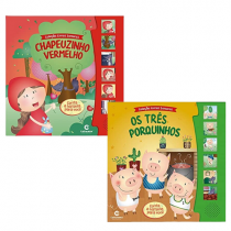 Livro Sonoro Os Três Porquinhos ou Chaupezinho Vermelho