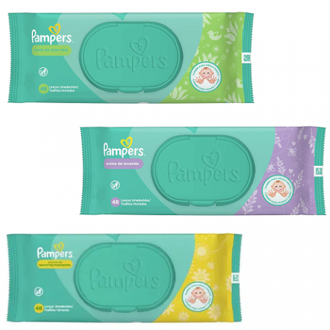 Lenços Umedecidos Pampers 48 Unidades
