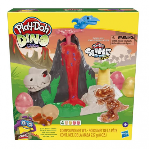 Play-Doh Slime Dino Crew Ilha de Lava