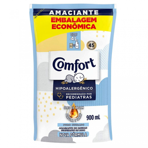 Refil Amaciante Concentrado Comfort Puro Cuidado 900ml