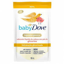 Baby Dove Refil Sabonete Líquido Hidratação Glicerinada 180ml
