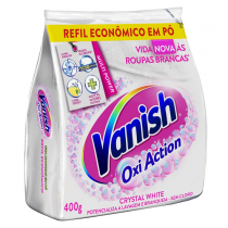 Refil Tira Manchas em Pó Vanish Crystal White Oxi Action 400g