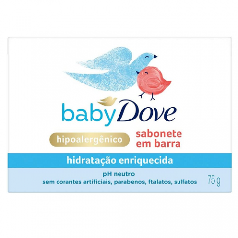 Sabonete em Barra Baby Dove Hidratação Enriquecida