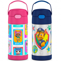 Thermos Garrafa Térmica Funtainer Aço Inoxidável 355ml L.O.L ou Patrulha Canina