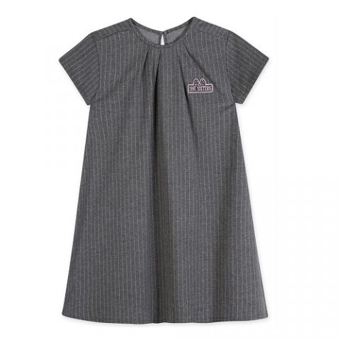 Vestido Listrado Manga Curta Lilica Ripilica