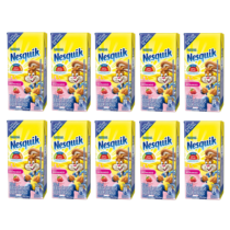 10 Unidades Bebida Láctea Nesquik Morango 200ml