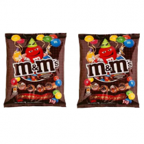 2 Pacotes M&M Confeito Chocolate 1Kg