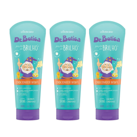 3 Condicionadores Poção do Brilho Dr.Botica 200ml