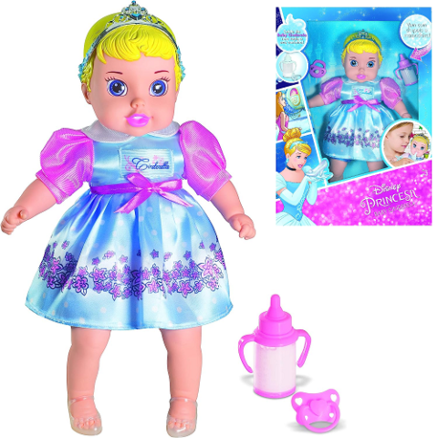Boneca Bebê Cinderela 45cm Mimo