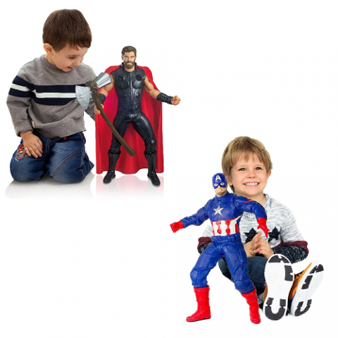 Boneco Heróis Marvel Mimo Brinquedos 50cm