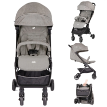 Carrinho De Bebê Para Passeio Compacto Joie Pact Grey Flannel