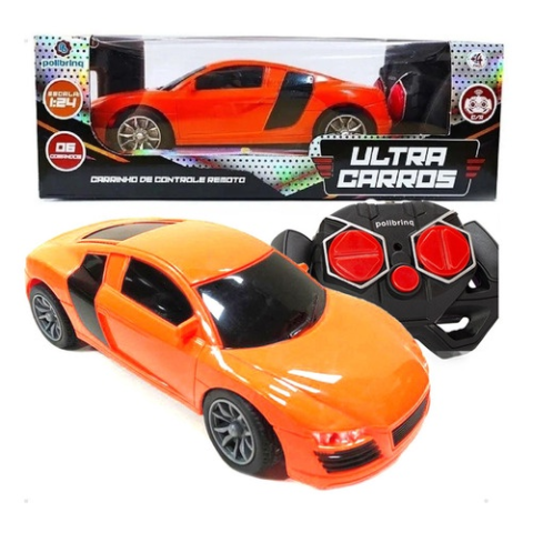 Carro Controle Remoto 6 Funções Ultra Carros Polibrinq