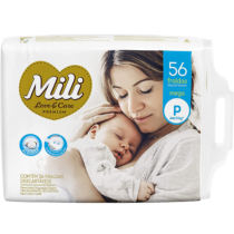 Mili Fralda Love&Care Premium P 56 Unidades