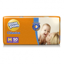 Fralda Pom Pom Clássica M 50 Unidades