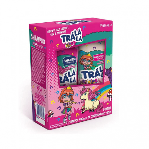 Kit Shampoo e Condicionador Trá Lá Lá Kids 480ml