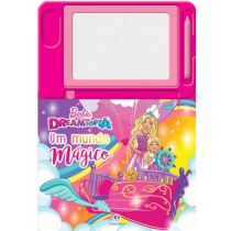 Livro com Lousa Mágica Barbie Dreamtopia Um Mundo Mágico