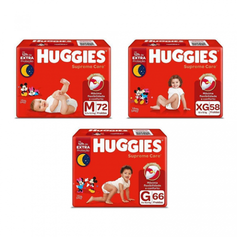 Fralda Huggies Supreme Care
