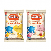 Mucilon Meu Primeiro Lanchinho Tradicional ou Morango e Banana 35g