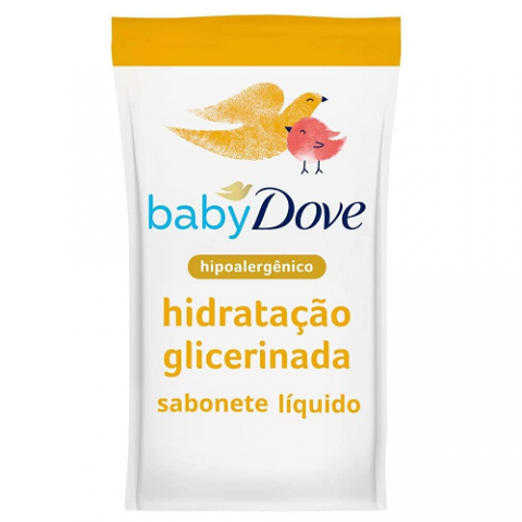 Sabonete Líquido Glicerina Baby Dove Hidratação Glicerinada 180ml Refil