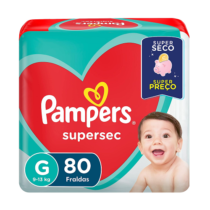 Fraldas Pampers Supersec G 80 Unidades