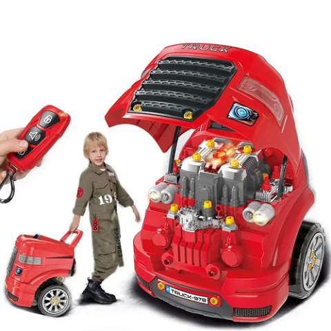Oficina De Motores Mega Motor Truck Com Luz E Som