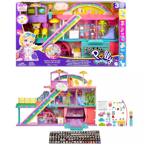Polly Pocket Playset Shopping Doces Surpresas