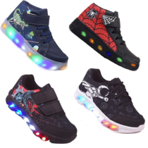 Seleção de Tênis Infantil de Led Meninos Moda Light