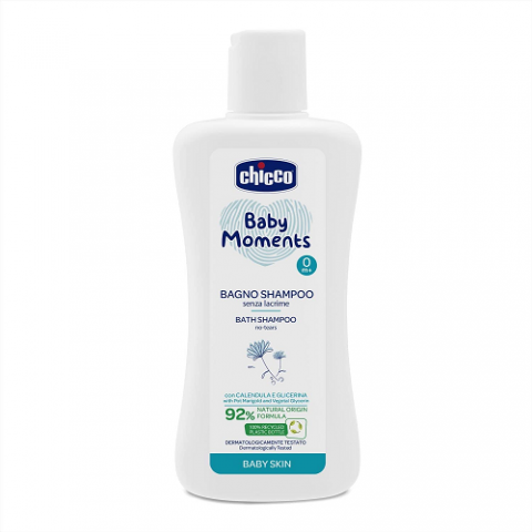 Shampoo Baby Moments Chicco Pele Delicada 200ml