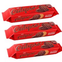 3 Pacotes de Biscoito Calipso Coberto Chocolate 130g