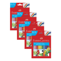 4 Caixas Canetinha Hidrográfica Faber Castell 12 Cores