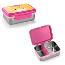 Bento Box Aço Inox Hot & Cold Rosa Fisher Price