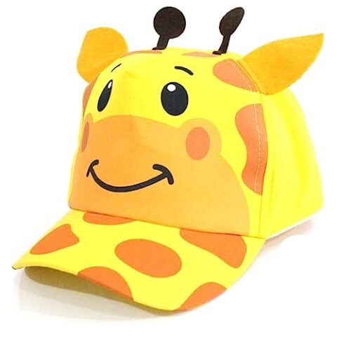 Boné Infantil Girafinha Ajustável De 0 A 3 Anos