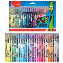 Canetinha Hidrográfica Color Pep’s Monsters 24 unidades Maped