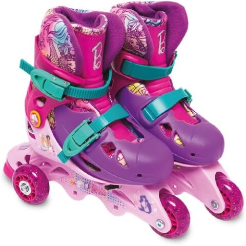 Patins 3 Rodas Ajustável Barbie Tamanho 29 ao 32