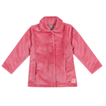Casaco Infantil Menina em Pelo Colorittá Rosa