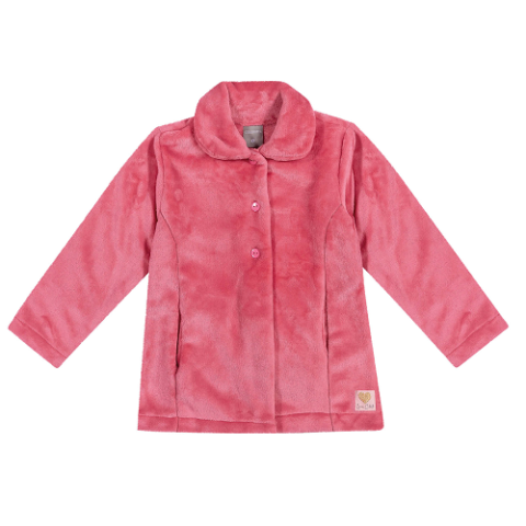 Casaco Infantil Menina em Pelo Colorittá Rosa