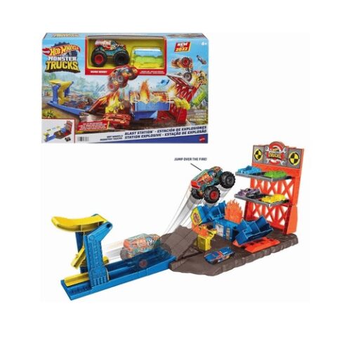 Hot Wheels Monster Trucks Estação de Explosão Mattel