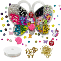 Kit Miçanga Infantil Para Pulseira com 1.090 Peças