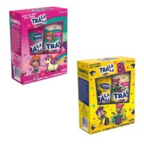 Kit Shampoo + Condicionador Trá Lá Lá Kids 480ml Amarelo ou Rosa