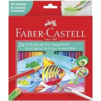 Lápis de Cor Ecolápis Aquarelável 24 Cores Faber-Castell