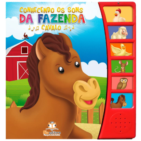 Livro Musical Conhecendo os Sons da Fazenda Cavalo