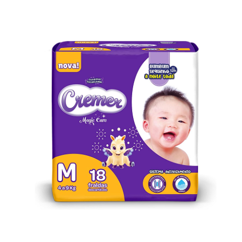 Fralda Cremer M 18 Unidades