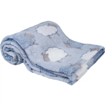 Mantinha De Bebê Buba Soft Anti-Alérgica Ovelhinha Azul