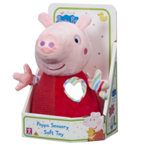 Peppa Pig Minha Primeira Pelúcia Bebe Sensorial com Som