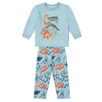 Pijama Brandili Infantil Dinossauro Azul