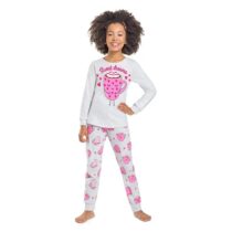 Pijama Infantil Longo Estampado Kyly Brilha no Escuro