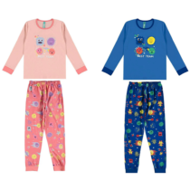 Pijama Malwee Kids Longo Infantil Best Team Azul ou Rosa