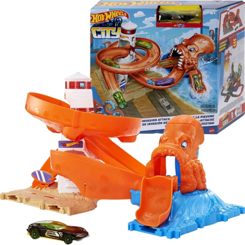 Pista Hot Wheels City Ataque do Polvo