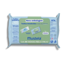 Toalhas Umedecidas à Base de Plantas Mustela 60 unidades