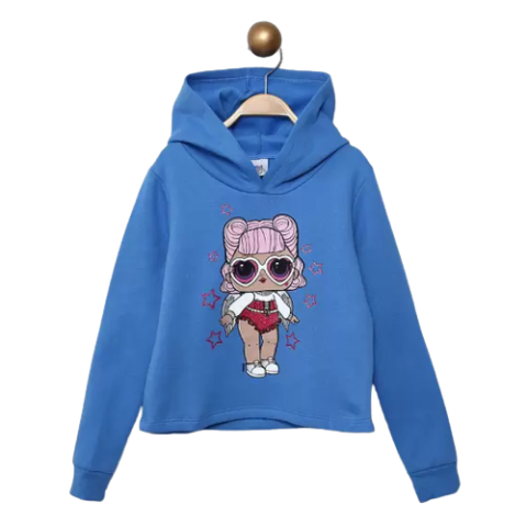 Blusa Moletom Infantil Brandili LOL Com Capuz